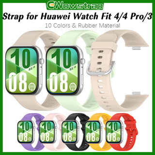 สายซิลิโคน for Huawei Watch Fit 5 4 3 /5 Pro /4 Pro สายรัดข้อมือที่เปลี่ยนได้ปรับได้อุปกรณ์เสริมสายยาง