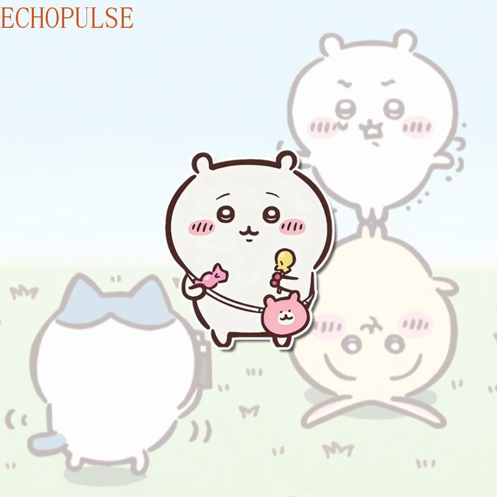 ECHOPULSE อะนิเมะ Chikawa Pin - Momonga Breastpin & Usagi Badge สร้างสรรค์ น่ารัก สำหรับแฟชัน