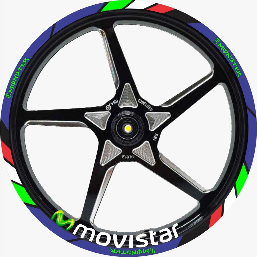 MOVISTAR 17 RING RACING RIM STICKER LIST - MOVISTAR 17 RING RACING RIM STICKER