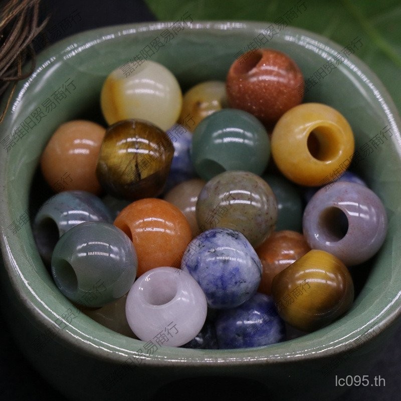 ต่างหูคริสตัลและหยก พร้อมสร้อยข้อมือและสร้อยคออาร์ตี้แฮนด์เมดจากอาเกต WFH5