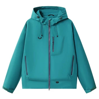 MNO.9 Jacket Hooded 7870 แจ็คเก็ตผ้าร่ม มีฮู้ด เนื้อผ้า2ชั้น กันลม กันแดด มีกระเป๋าหน้า ชายเสื้อและฮู้ดปรับจั๊มได้