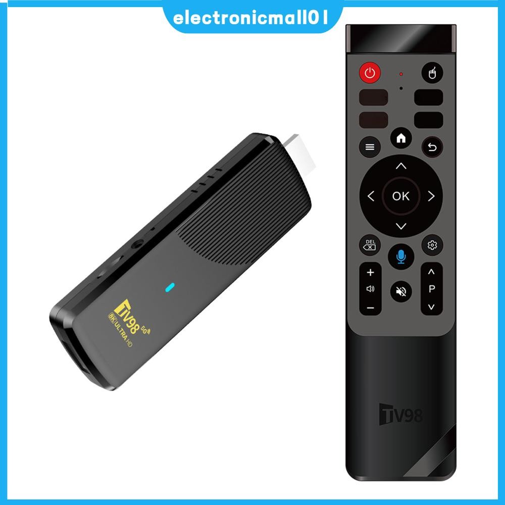 Android 14 Set Top Box with Remote BT5.0 Media Player Quad Core ARM Cortex-A53 4K HD TV Video Player
