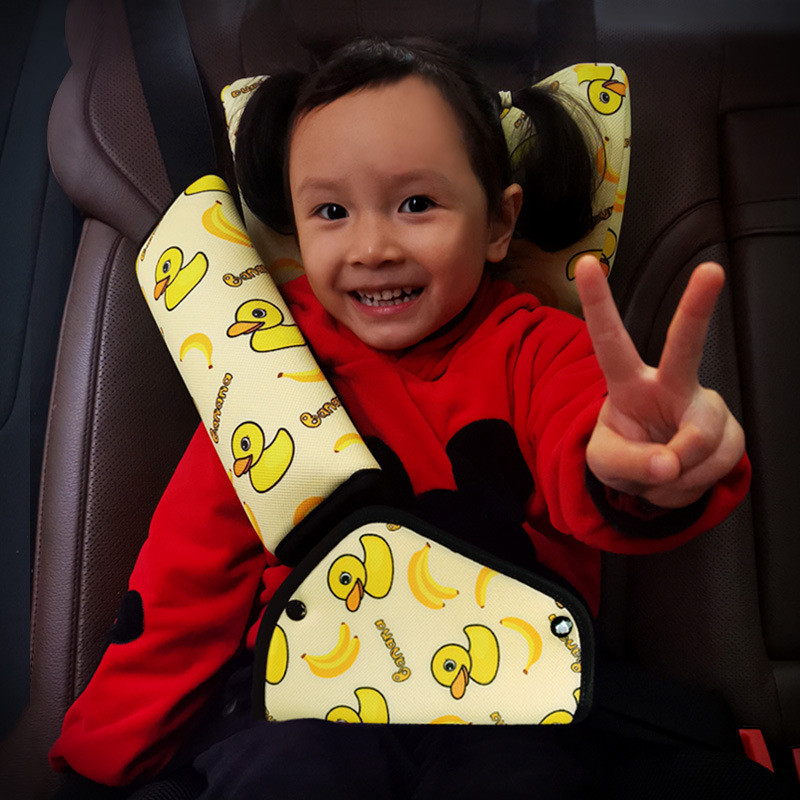 รถเข็มขัดนิรภัยเด็กปรับ Retainer Anti-Strangling คอที่นั่งเสริมเข็มขัด Limiter ไหล่ Sleeping Handy เ