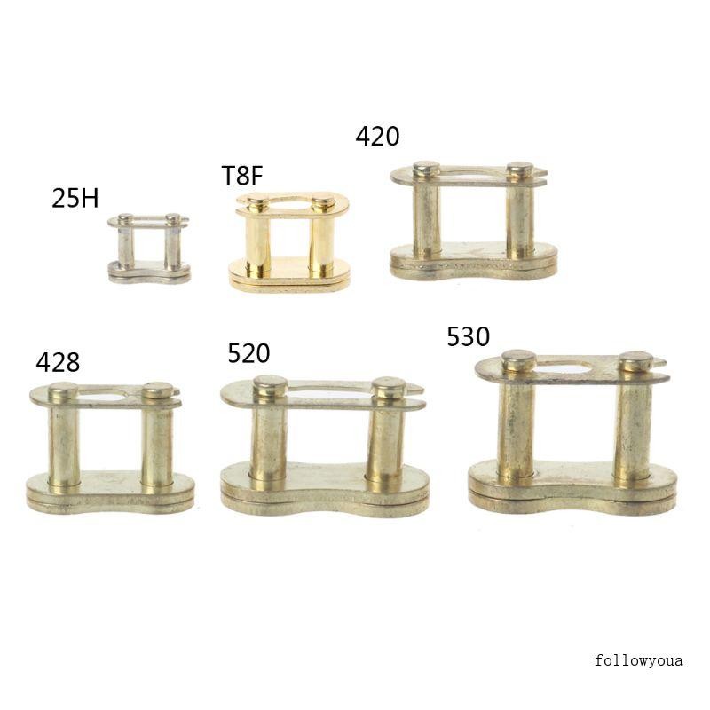 Fol โซ่รถจักรยานยนต์ Master Buckle Ring Link 25H T8F 420 428 520 530 Connecto