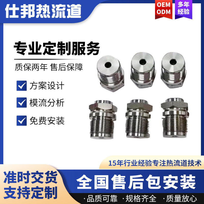 Professional Hot Flow หัวฉีดร้อนมาตรฐานชิ้นส่วน Hot Flow หัวฉีดร้อนหัวหัวฉีด Core แม่พิมพ์พลาสติก Ho