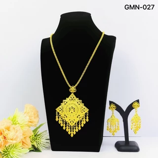 เครื่องประดับไทยสร้อยคอ สีเงิน ทอง ใช้สวมใส่ประดับชุดไทยโบราณ ทำการแสดง สินค้าพร้อมส่ง