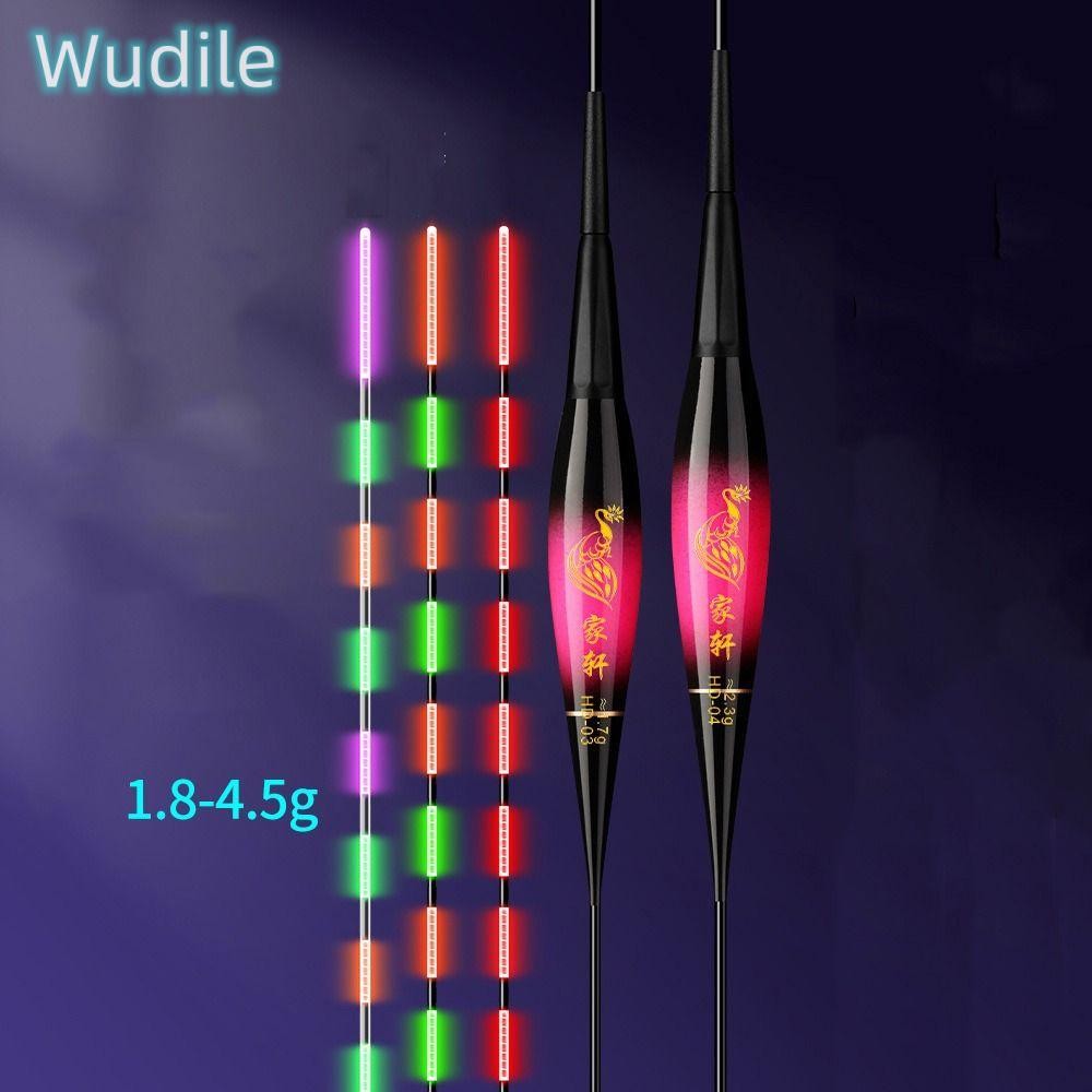 WUDILE ทุ่นตกปลาอิเล็กทรอนิกส์ มีไฟLED เพื่อบ่งชี้การดักจับปลาในเวลากลางคืน