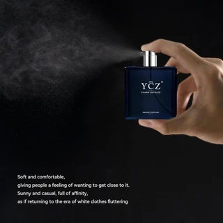 Ycz Charm Unfolds Marine Perfume for Men 1.7oz Long Lasting Eau De Parfum Cologne For Men Oriental Woody Fragrance Ideal Special Occasions Make it the Ideal สุภาพบุรุษของขวัญ 50ml