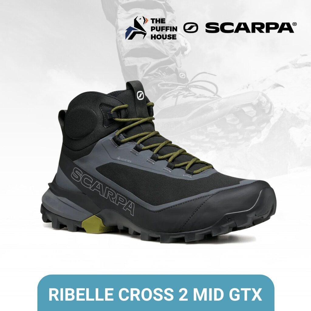 SCARPA รองเท้าเดินป่า ข้อสูง กันน้ำ สำหรับผู้ชาย สายสับ สายเดินไว Ribelle Cross 2 Mid GTX Hiking Shoes