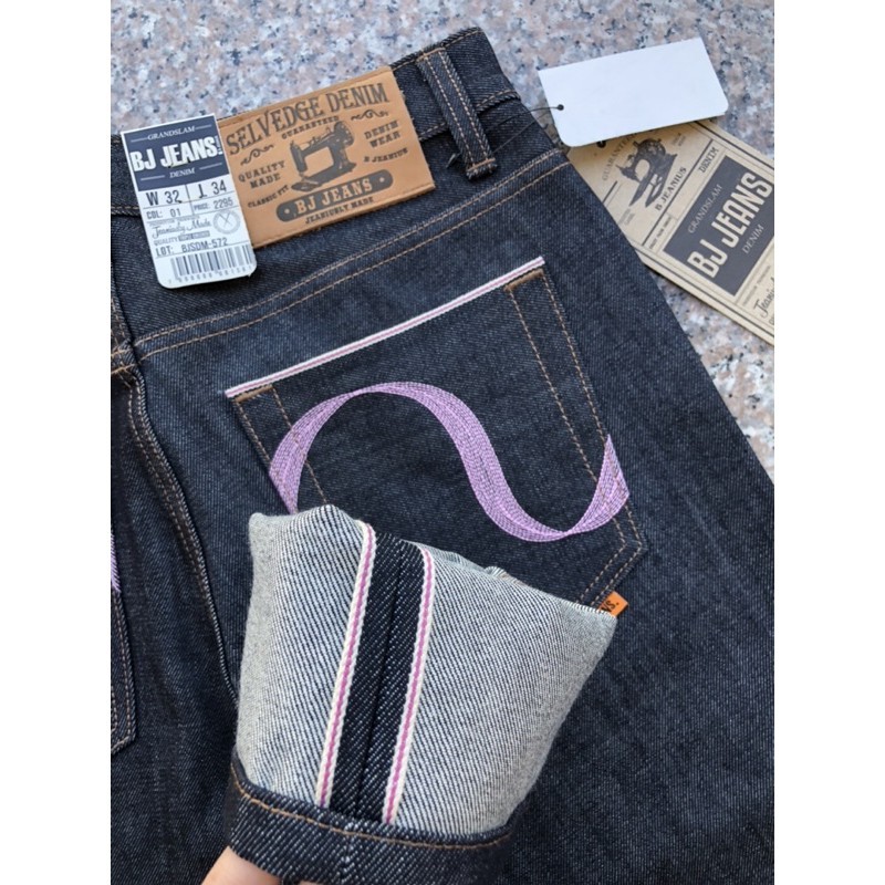BJ Jeans กระบอกเล็กผ้าดิบญี่ปุ่น 15ออนซ์ (สำหรับเฟดโดยเฉพาะ ) ของแท้จากSHOP