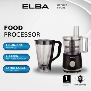 [Online Exclusive] ELBA All-In-One For Food Preparation Food Processor - Black (800W) EFP-K2480(BK