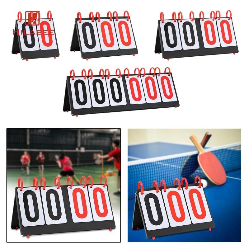HILABEE Score Counter Flip Score Board เกมทีม Multi Sports Scoreboard Flipper Score