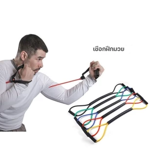 COD ยางรัดฝึกมวยไทย คาราเต้ ความแข็งแรงสูง MMA เชือกดึงออกกําลังกาย ต้านทานการชกมวย