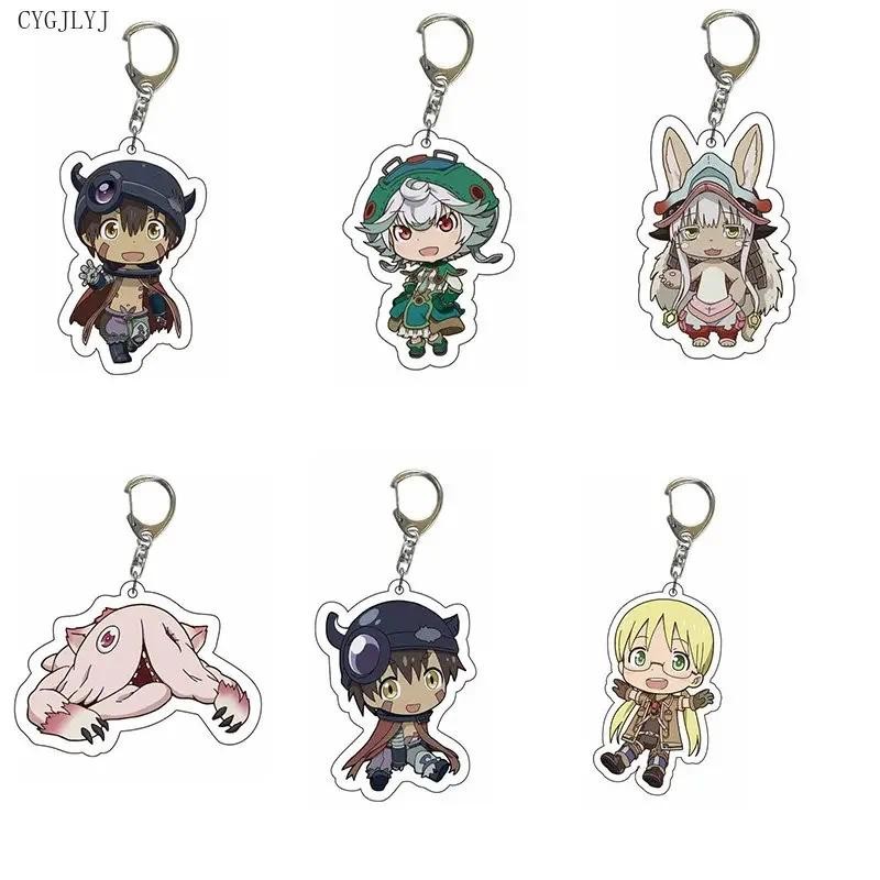 อะนิเมะ Made In Abyss Nanachi Arcylic พวงกุญแจการ์ตูนพิมพ์ตัวเลขจี้ Key Chain คอสเพลย์เครื่องประดับ 