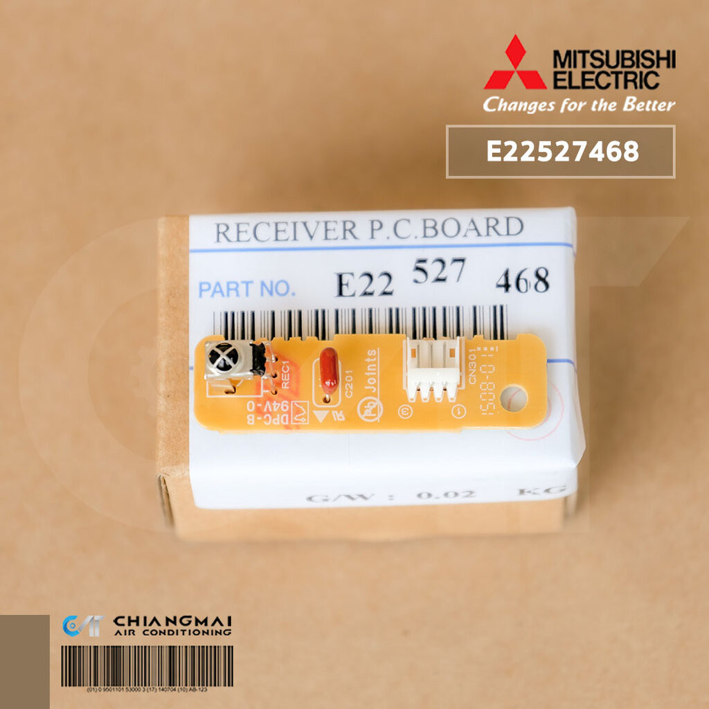 E22527468 แผงรับสัญญาณรีโมทแอร์ Mitsubishi Electric ตัวรับสัญญาณแอร์มิตซูบิชิ รุ่น MS-SA18VD, MS-S18