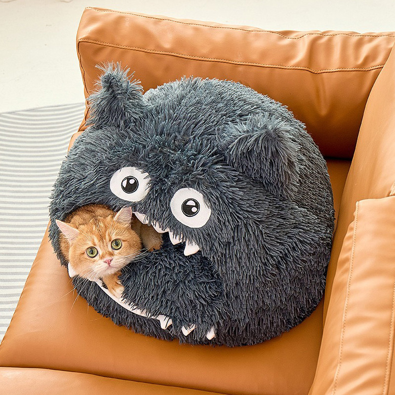 FOR_PET บ้านแมว หลุมนอนแมว หลุมแมวความชื้นหลักฐาน กึ่งปิดป้อ งกันลม ของใช้แมว - รูปที่ 3