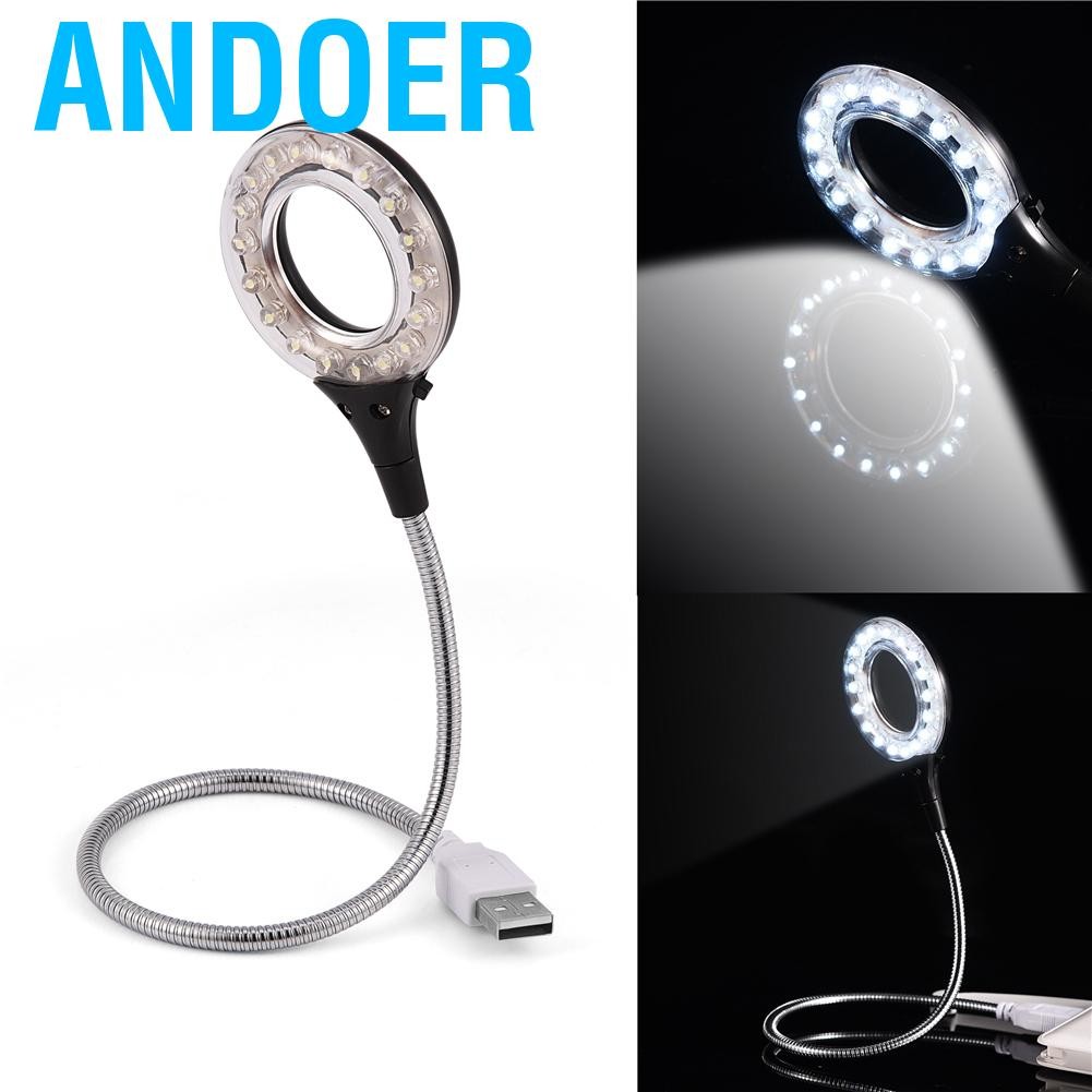 Andoer โคมไฟ LED USB สำหรับแล็ปท็อปพีซี
