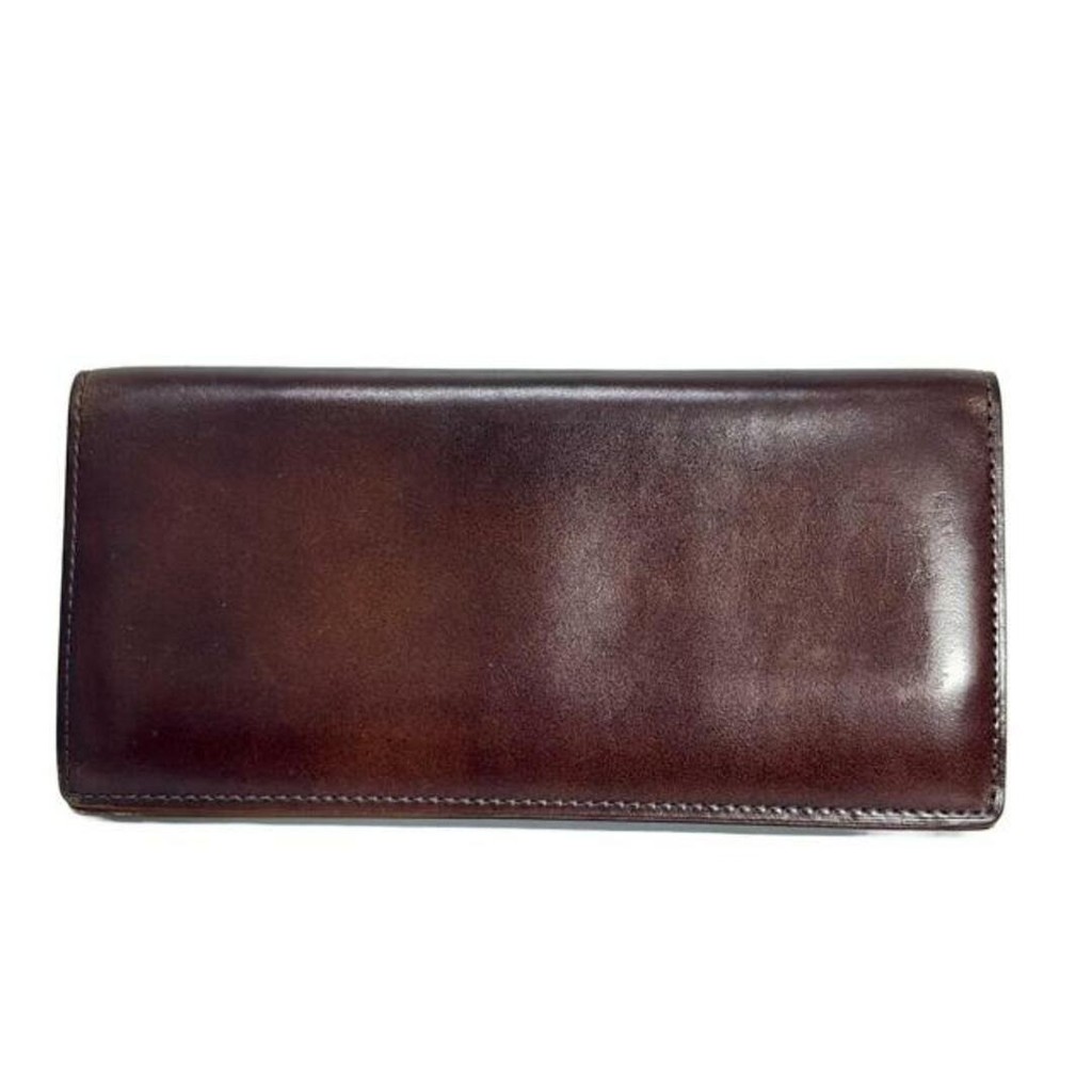 Tsuchiya Kaban Wallet dark Brown leather Direct from Japan Secondhand
