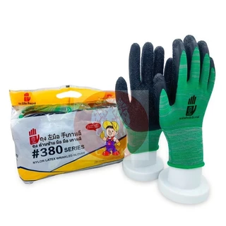 [9.15| โค้ดPSKX149ลดเพิ่ม]ถุงมือเคลือบยางถุงมือทำงาน( ยกโหล12คู่ )