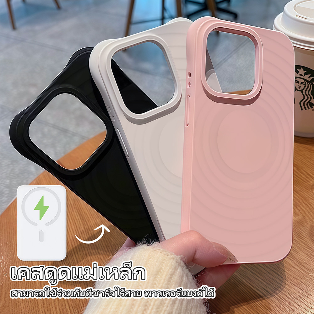 เคสซิลิโคนสีพื้นกำมะหยี่ สำหรับรุ่นไอโฟน 11-16 16Plus 16Pro 16ProMax For iPhone 11 Silicone Case รองรับการชาร์จแบบไร้สาย