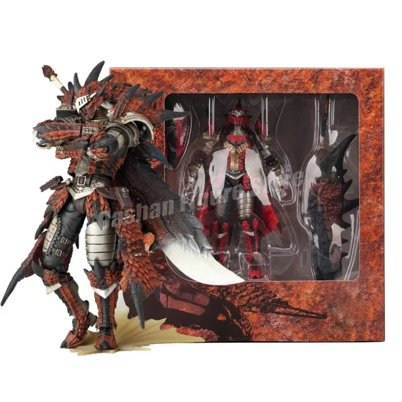Kaiyodo Monster Hunter Rathalos Action Figure Revoltech Yamaguchi Swordsman Reus รุ่นชาย Fire Dragon