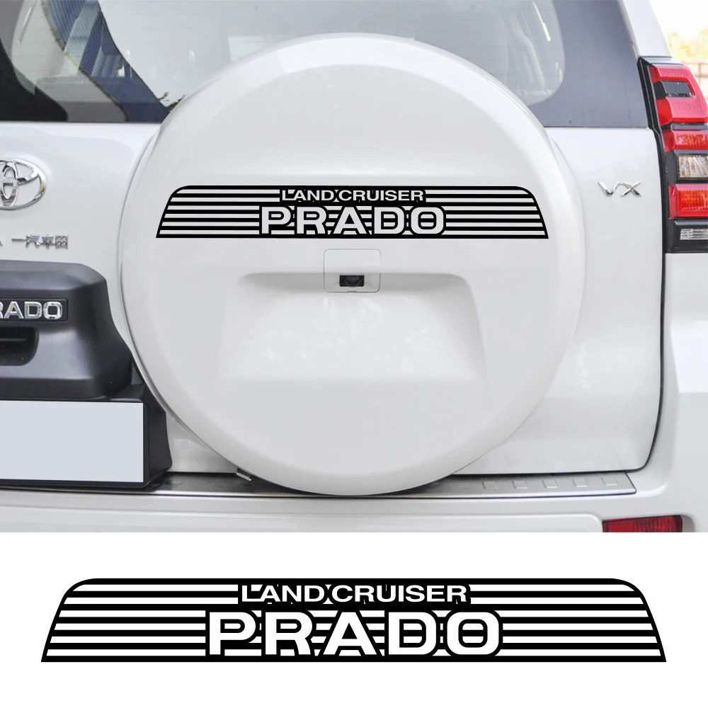 ยางอะไหล่รถสติกเกอร์ PVC สําหรับ Toyota Prado 78 90 95 120 150 J90 J120 Land Cruiser ฟิล์มไวนิล Deco