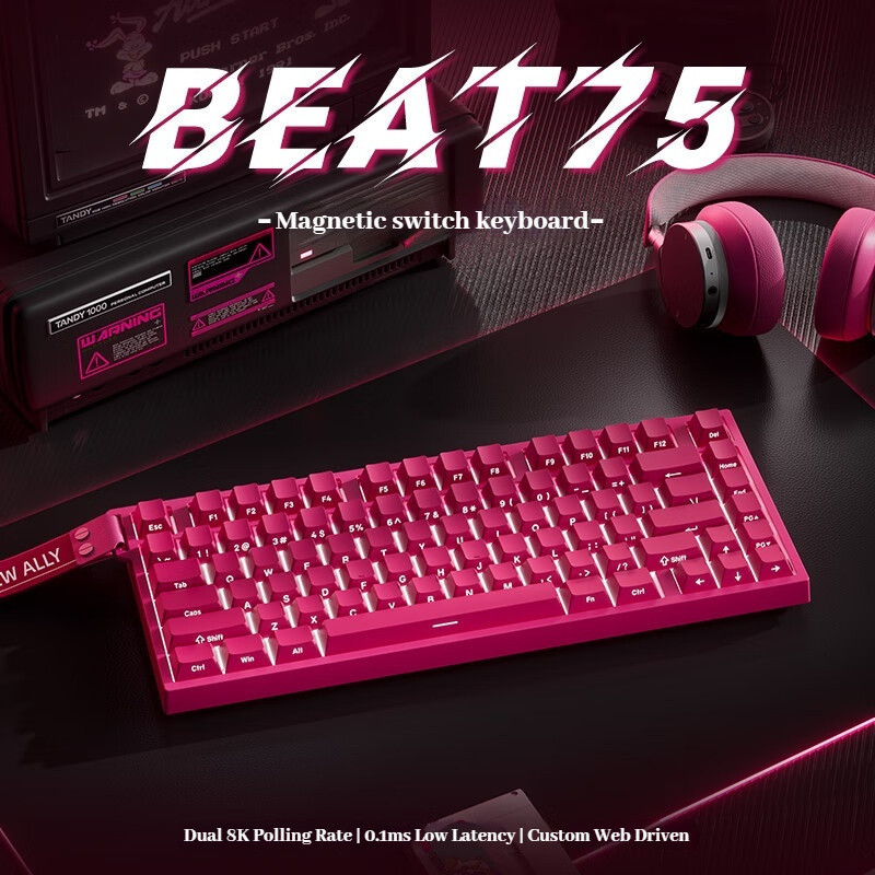 [จัดส่งรวดเร็ว] 75key Professional Wireless Gaming Keyboard RGB Magnetic Switch Dual 8KHz 8000mAh Ma