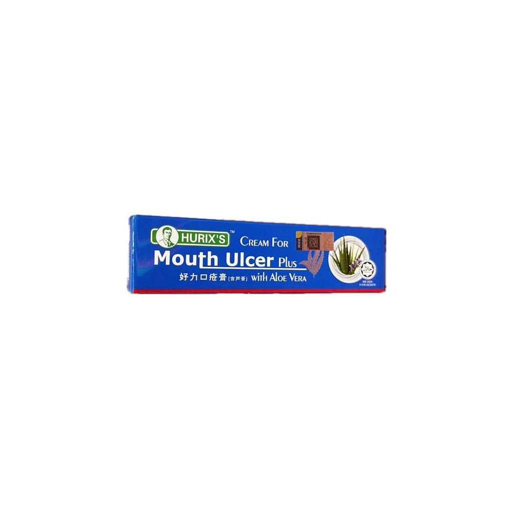 HURIXs CREAM FOR MOUTH ULCER PLUS WITH ALOE VERA 5GM (EXP:03/2028)