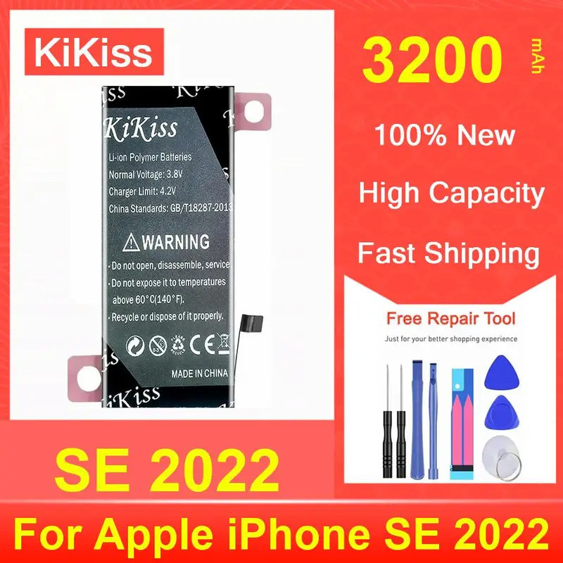 แบตเตอรี่โทรศัพท์มือถือที่ทนทาน SE 2022 สําหรับ Apple iPhone SE 2022