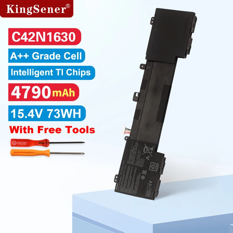 KingSener C42N1630 73WH แบตเตอรี่แล็ปท็อปสําหรับ Asus Zenbook Pro UX550 UX550VD UX550VE UX550VE-1A U