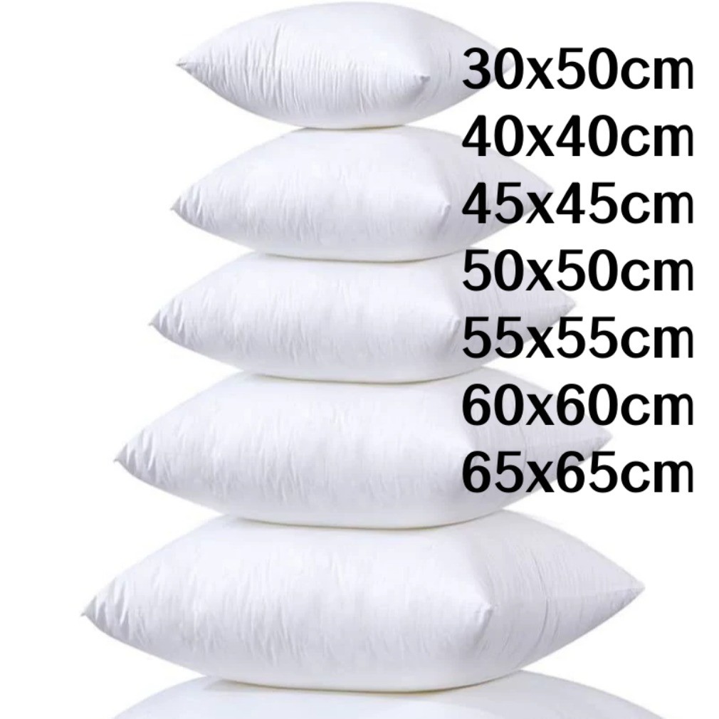 หมอน Core 30x50 ซม./40x40 ซม./45x45 ซม./50x50 ซม./55x55 ซม./60x60 ซม./65x65 สี่เหลี่ยมหลายขนาดเบาะด้านใน Core โซฟาโยนหมอนสแควร์ด้านในหมอน