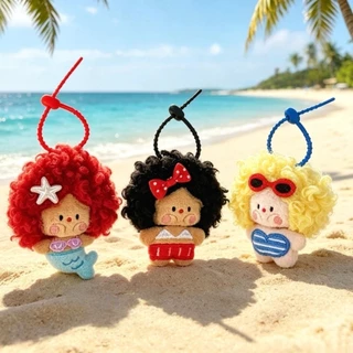 UAENAUQP กระเป๋าจี้ตุ๊กตา,รูปตุ๊กตาการ์ตูนสาวน้อยกระเป๋าเป้สะพายหลัง Charms,นุ่ม 8 ซม.ขนาดพวงกุญแจ Plushie กระเป๋าจี้ตกแต่ง