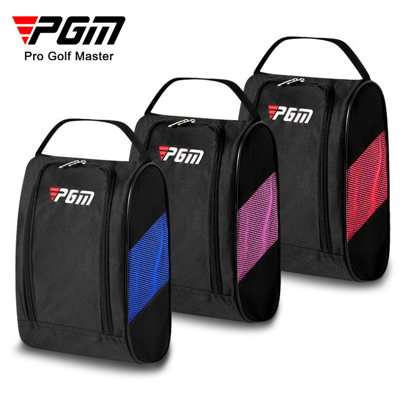 กระเป๋ารองเท้ากอล์ฟ PGM GOLF XB001 | สีดําระบายอากาศ