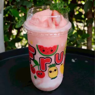 แก้วแคปซูล 22 ออนซ์ ปาก 95 มม. ลาย Fruit วัสดุ PP บรรจุ 50 ชิ้น / แถว