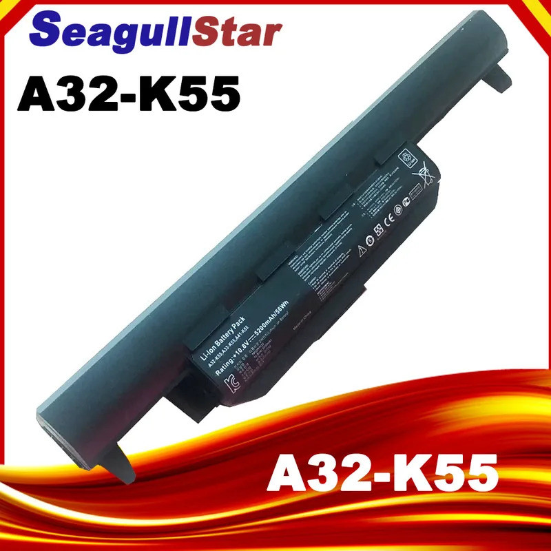 แบตเตอรี่ใหม่ A32-K55 A42-K55 สําหรับ ASUS X45 X45A X45C X45V X45U X55 X55A X55V X75 X75 X75A X75V X