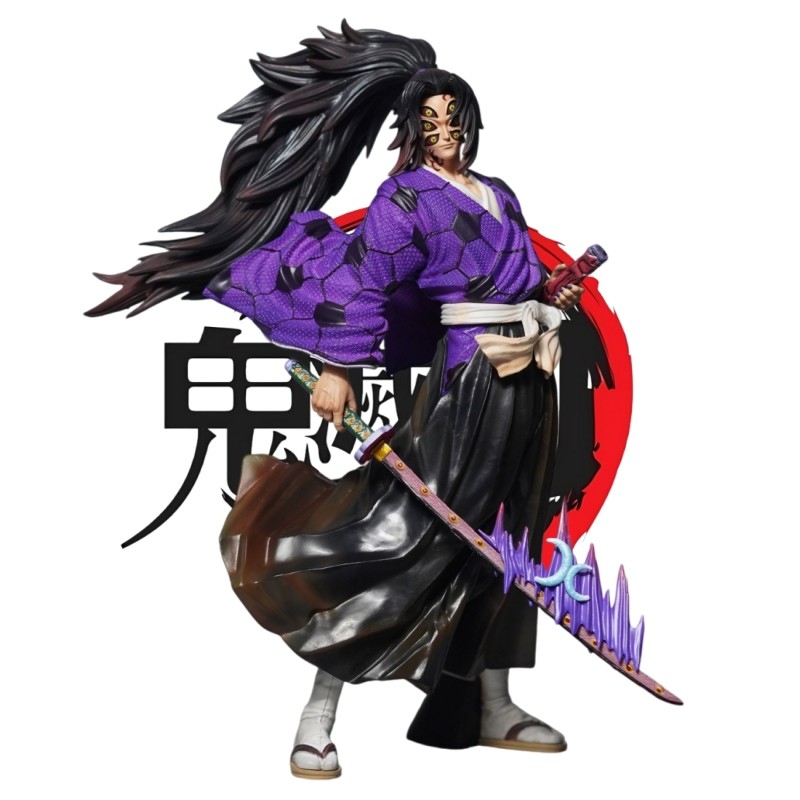 Demon Slayer: Kimetsu ไม่มี Yaiba Kokushibo Battle Style รูปปั้นรูปของเล่นสะสม