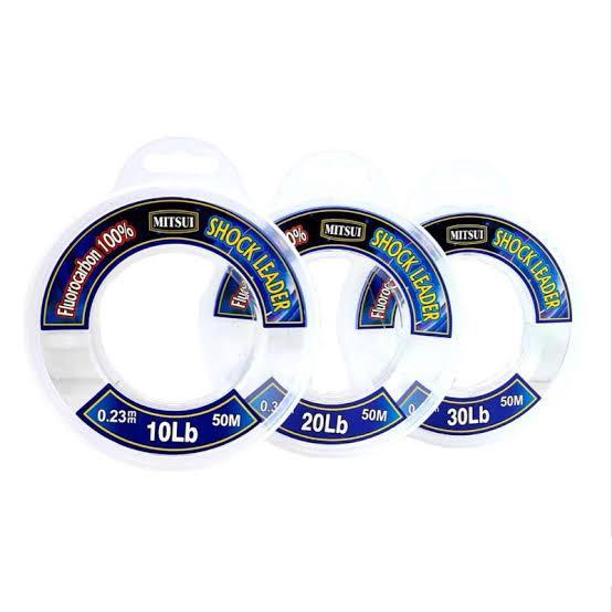 เมตตาตกปลา | Mitsui Fluorocarbon 100% 50M สายตกปลา / Mitsui Shock Leader Hook Line