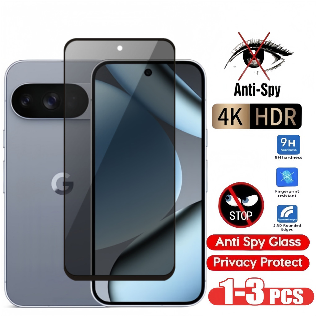 1-3 ชิ้นสําหรับ Google Pixel10 กระจกนิรภัยส่วนตัวสําหรับ Google Pixel 10a Pro XL พิกเซล 10Pro Anti-S