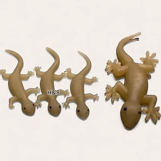 จิ้งจกปลอม​ จิ้งจกยาง (6ตัว) ของเล่นแมว ของเล่นแกล้งคน Lizard จิ้งจก ตุ๊กแก