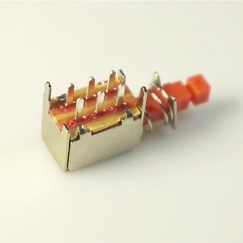 a03 สวิทช์ปุ่มกดล็อคในตัว dpdt ps - 22 f 02 10 ชิ้น 0 . 2 a 30v