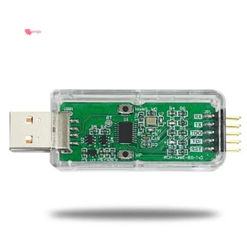 georg33WCH LinkE ดาวน์โหลดออนไลน์ Debugger รองรับ WCH RISC-V ARM Chip 1 พอร์ตอนุกรมเป็น USB