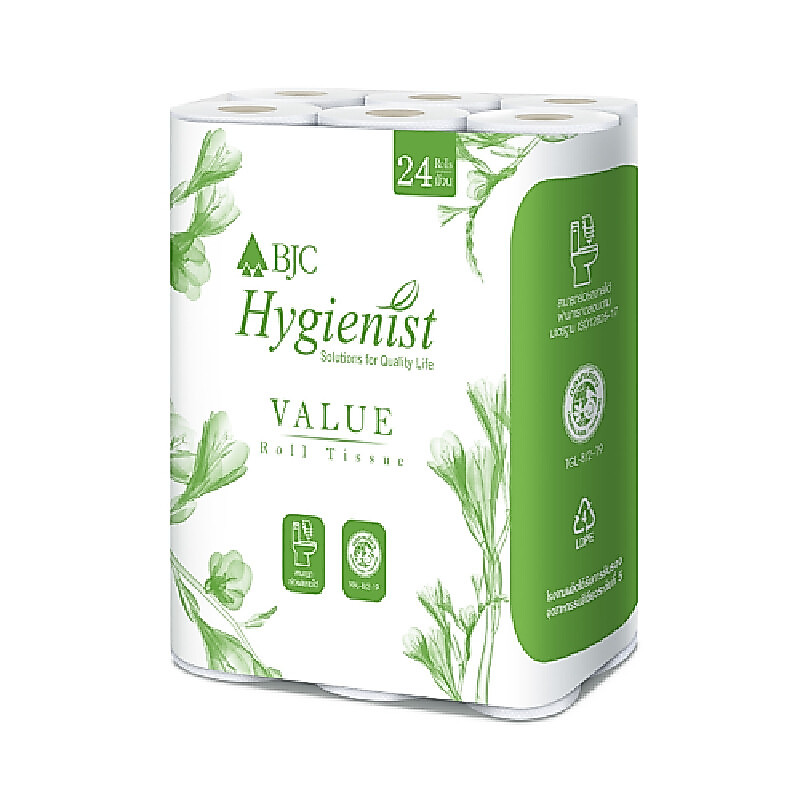 BJC HYGIENIST กระดาษทิชชูม้วน รุ่น Value (แพ็ค 24 ม้วน)