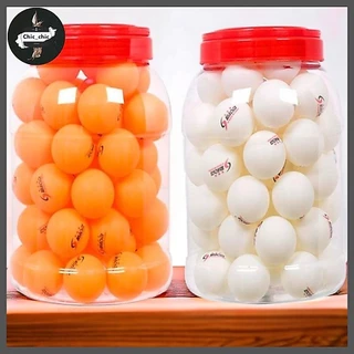 ลูกปิงปอง 1 ชุด 60 ลูก พร้อมโหลพลาสติกใส่ ปิงปองสีส้ม/สีขาว #T-0002