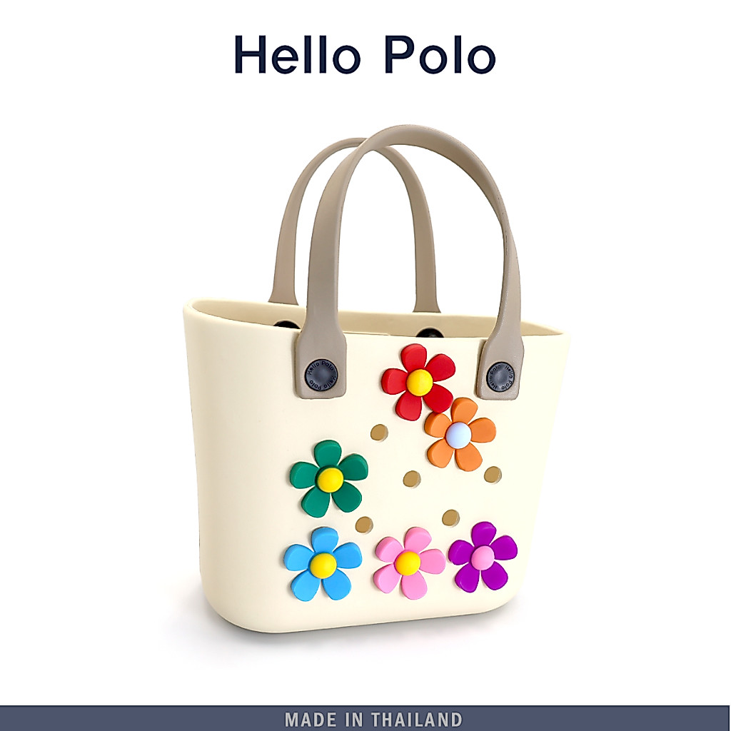 Hello Polo อุปกรณ์ตกแต่งกระเป๋า DIY แฟชั่น Set 6 ตัว การ์ตูนลายน่ารัก JIBBIT ติดได้ทั้งรองเท้าและกระเป๋า