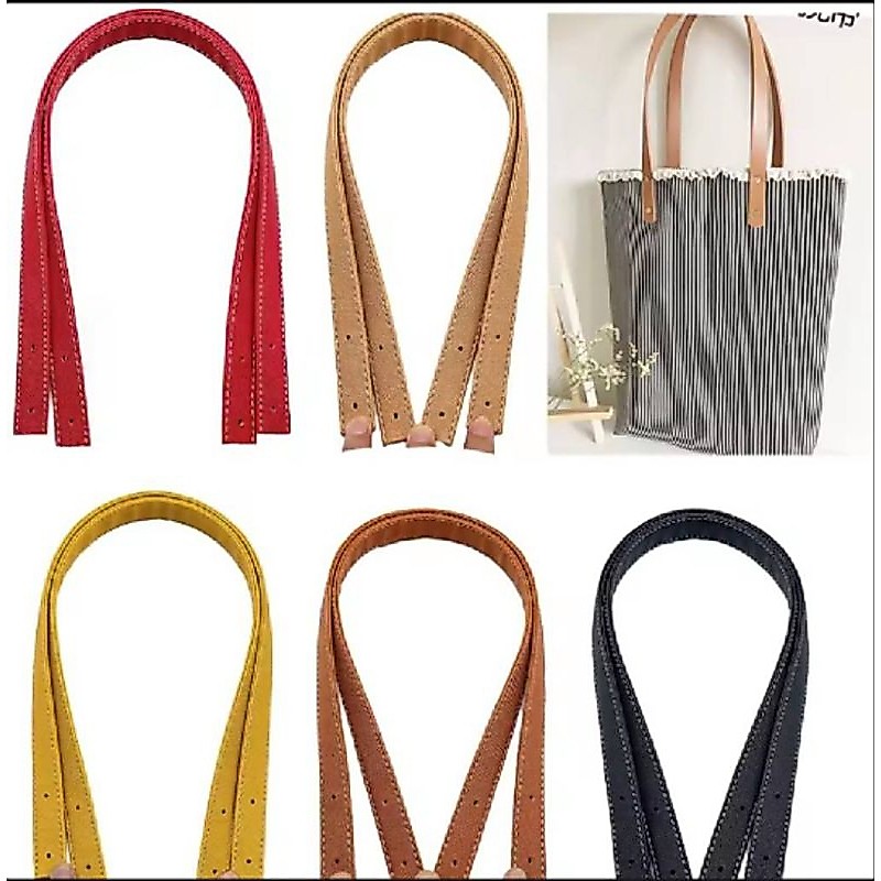 สายกระเป๋าหนังPU สำหรับงานอะไหล่กระเป๋า# สายกระเป๋า#crochet #กระเป๋าถัก#เย็บปักถักร้อย ( 1 ชุดมี 2ชิ้น)
