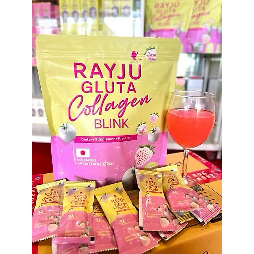 พร้อมส่งน้ำชงเรยา เรจู กลูต้า คอลลาเจน บริ้งค์ RAYJU Gluta Collagen Blink