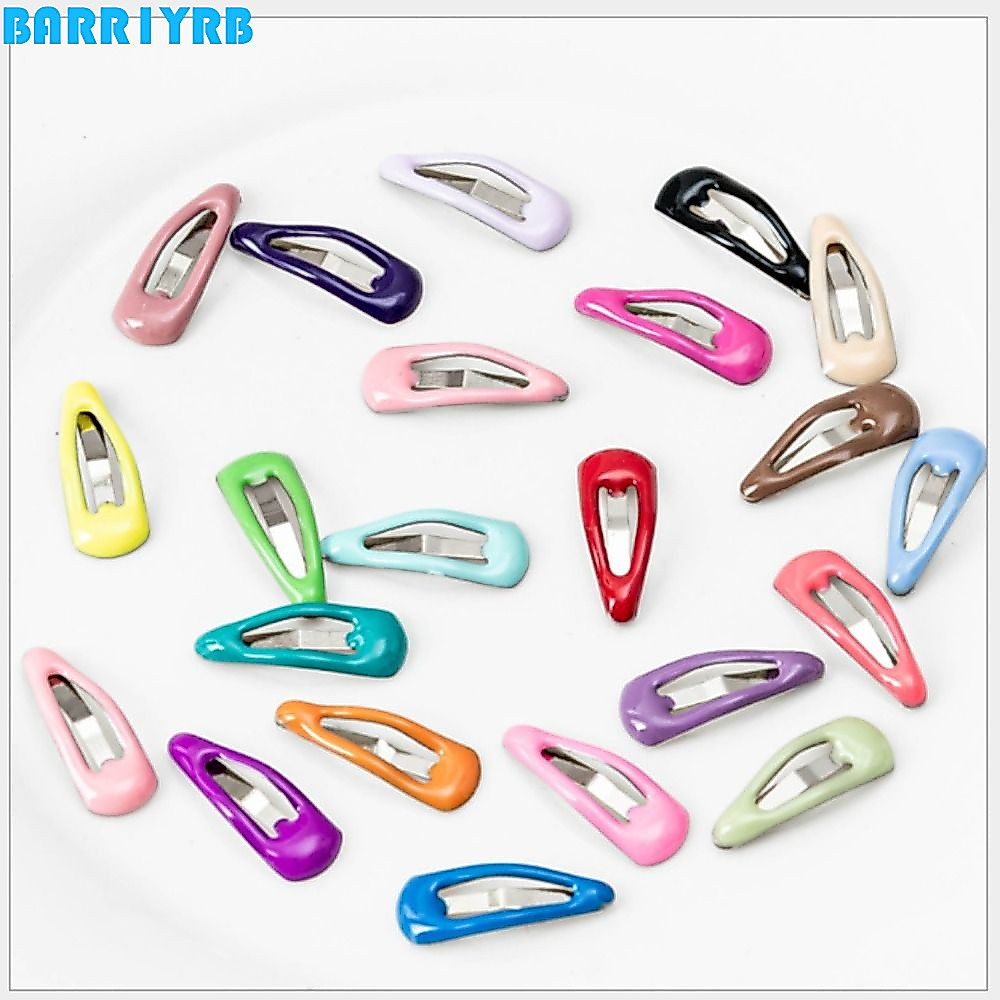 BARR1YRB กิ๊บติดผมตุ๊กตาสีสันสดใส 2 ซม.กับดักหยดตุ๊กตา Bjd 1/6 1/12 Ob11 คลิปตุ๊กตา