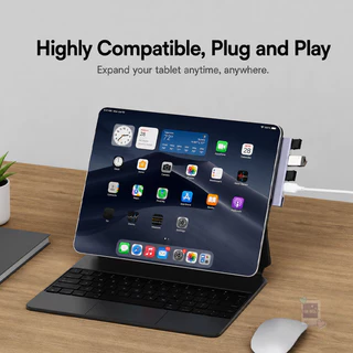 อะแดปเตอร์ USB Hub แบบเสียบด้านข้าง 4 in 1 Type C อะแดปเตอร์ USB HUB Universal OTG USB3.0 Docking Station สำหรับแล็ปท็อป