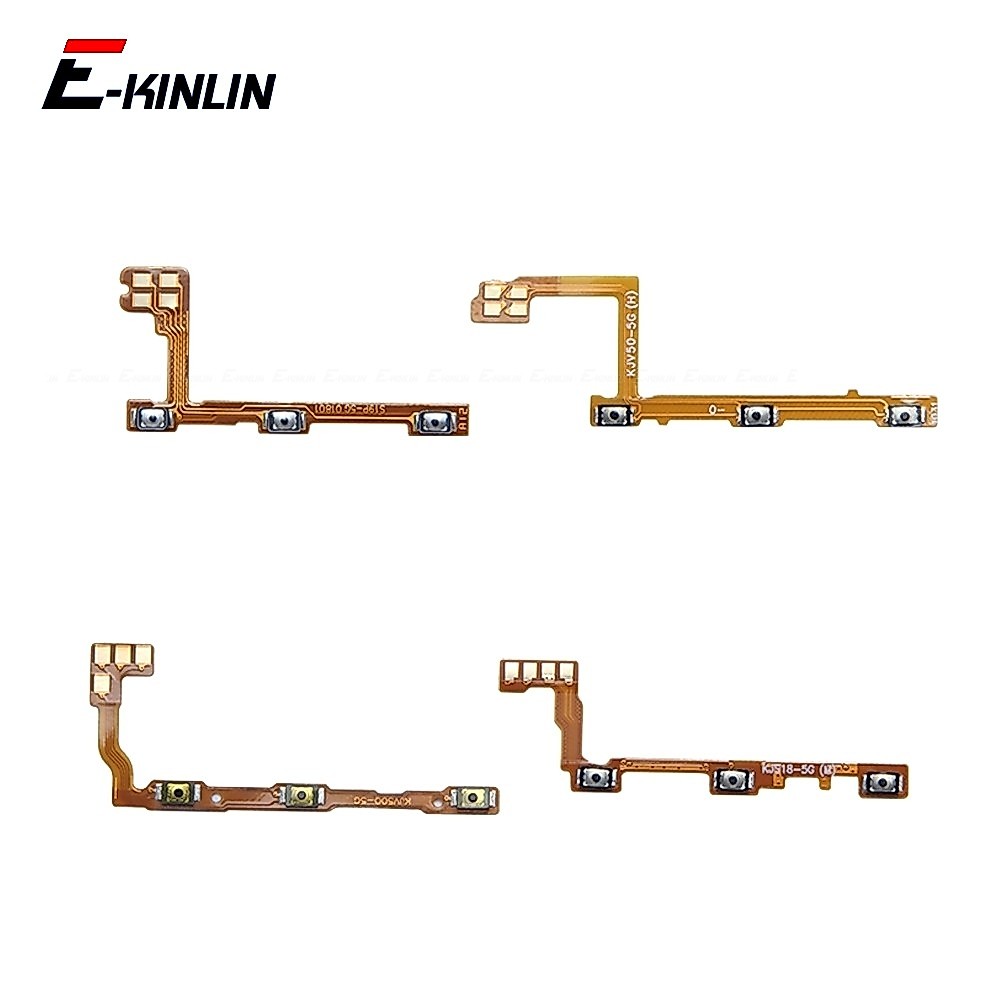 Mute Switch Power Key Ribbon สําหรับ Vivo V30 V30e V40 V40e V50 V60 Lite Pro SE 4G 5G ปุ่มควบคุม Flex สายเปลี่ยนชิ้นส่วน