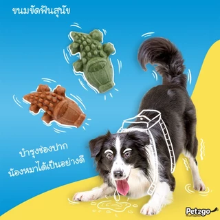 CROCGY ขนมขัดฟันสุนัขรูปจระเข้ ครอกกี้ มี4รส ขนาด 18 g